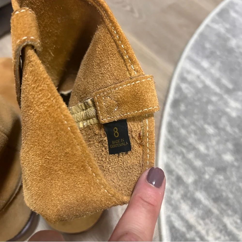 Rhino Suede Pull On Boots Tan - Picture 5 of 6